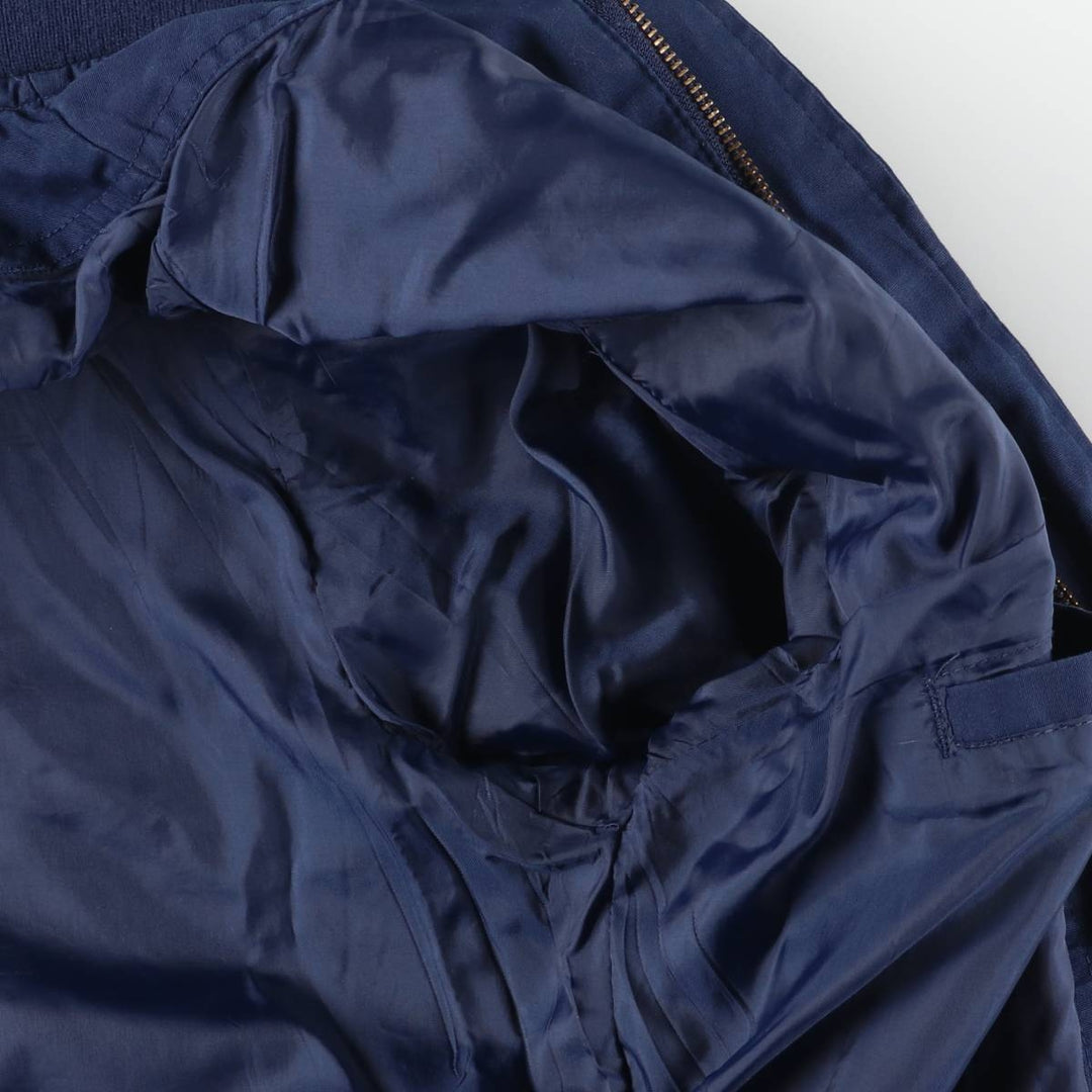 Vintage 80s-90'S Town Craft Derby Jacket with Cup Shoulder Strap, Men's Size L cotton navy blue type Vintage Second Hand