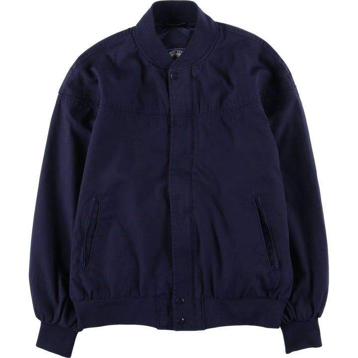 80s-90'S KNIGHTSBRIDGE Derby Jacket Cup Shoulder Jacket Men's XL equivalent Vintage polyester navy blue type Vintage Second Hand