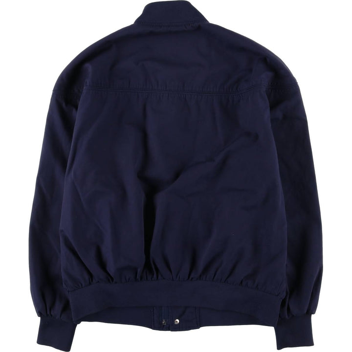 80s-90'S KNIGHTSBRIDGE Derby Jacket Cup Shoulder Jacket Men's XL equivalent Vintage polyester navy blue type Vintage Second Hand