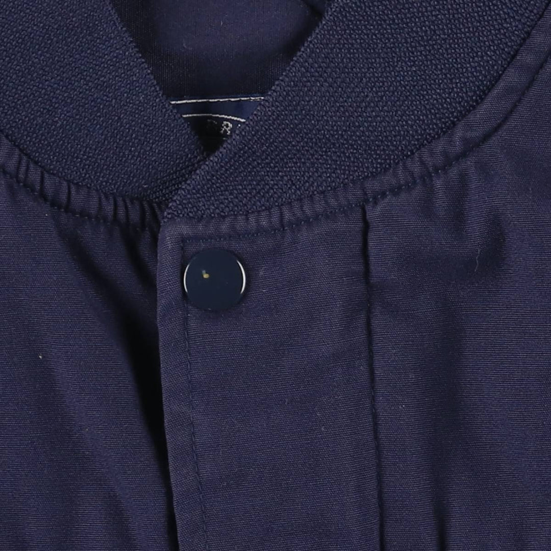 80s-90'S KNIGHTSBRIDGE Derby Jacket Cup Shoulder Jacket Men's XL equivalent Vintage polyester navy blue type Vintage Second Hand