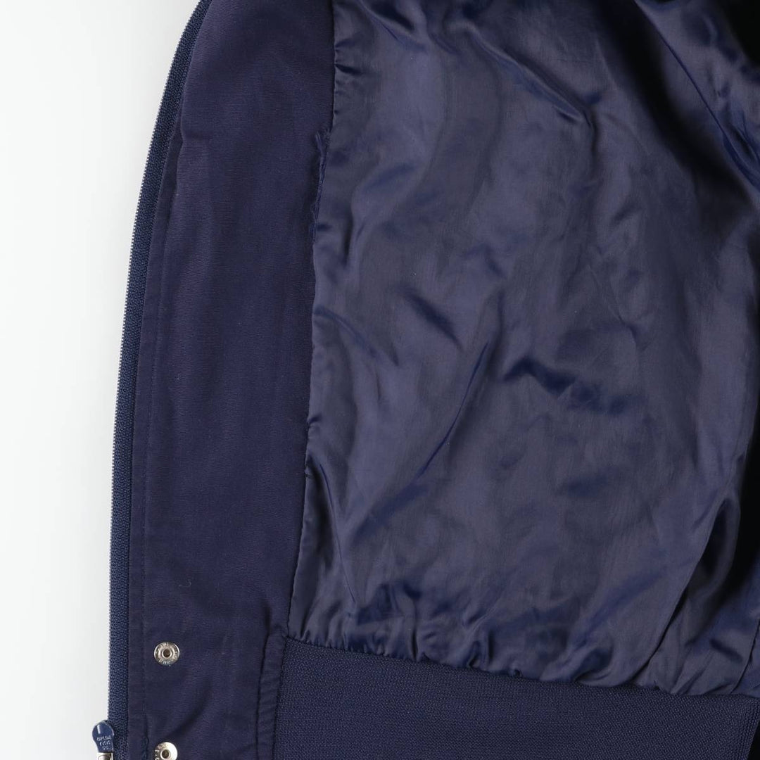 80s-90'S KNIGHTSBRIDGE Derby Jacket Cup Shoulder Jacket Men's XL equivalent Vintage polyester navy blue type Vintage Second Hand