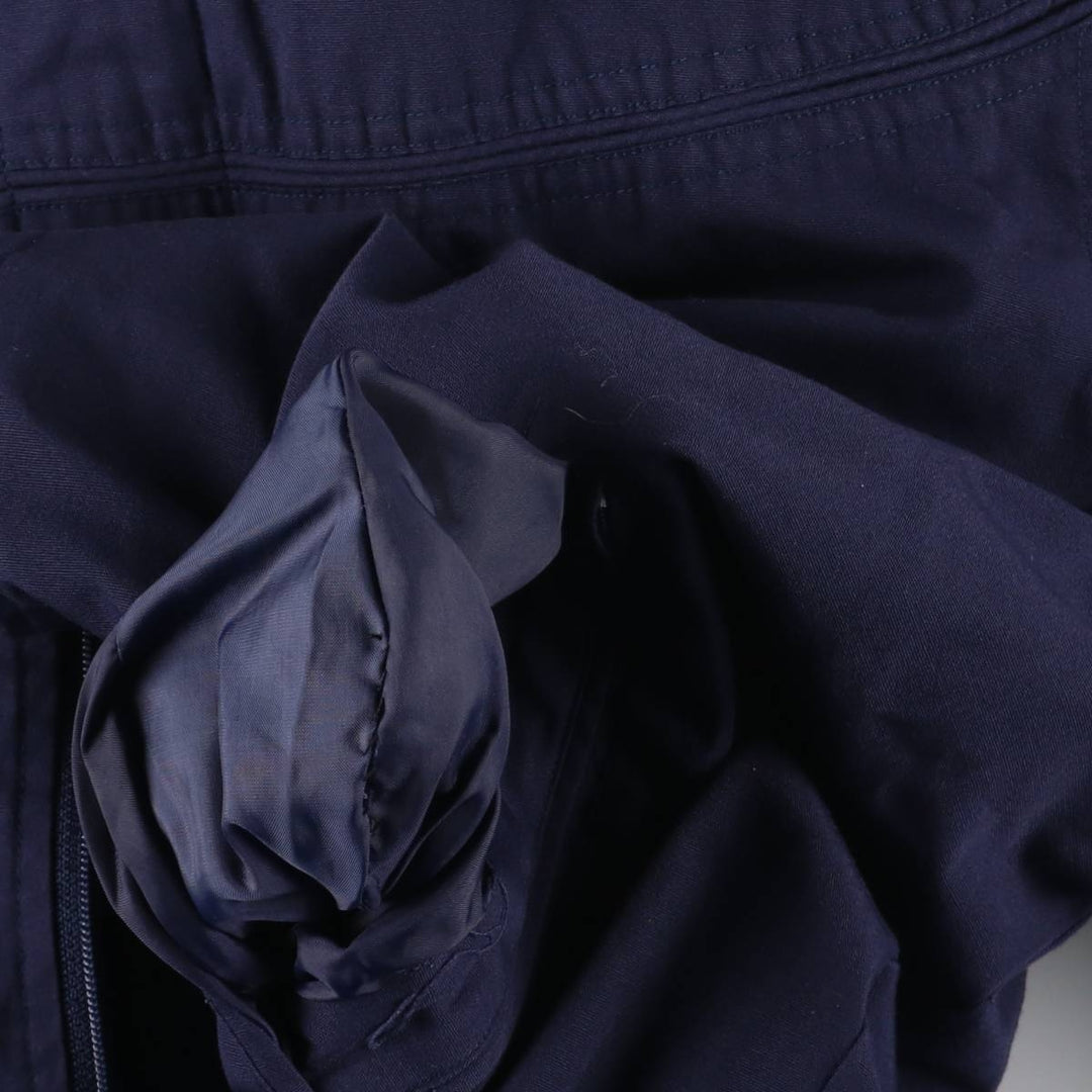 80s-90'S KNIGHTSBRIDGE Derby Jacket Cup Shoulder Jacket Men's XL equivalent Vintage polyester navy blue type Vintage Second Hand