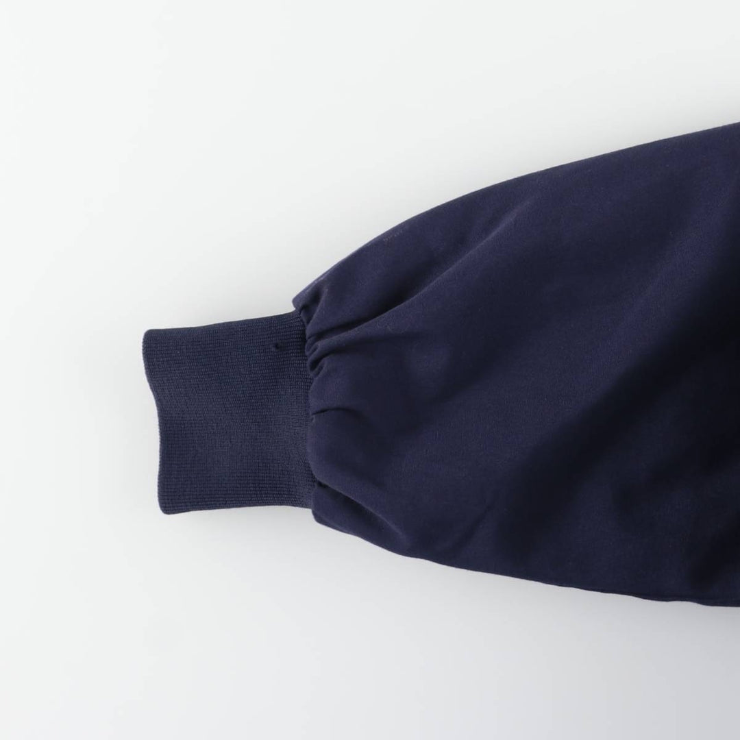 80s-90'S KNIGHTSBRIDGE Derby Jacket Cup Shoulder Jacket Men's XL equivalent Vintage polyester navy blue type Vintage Second Hand