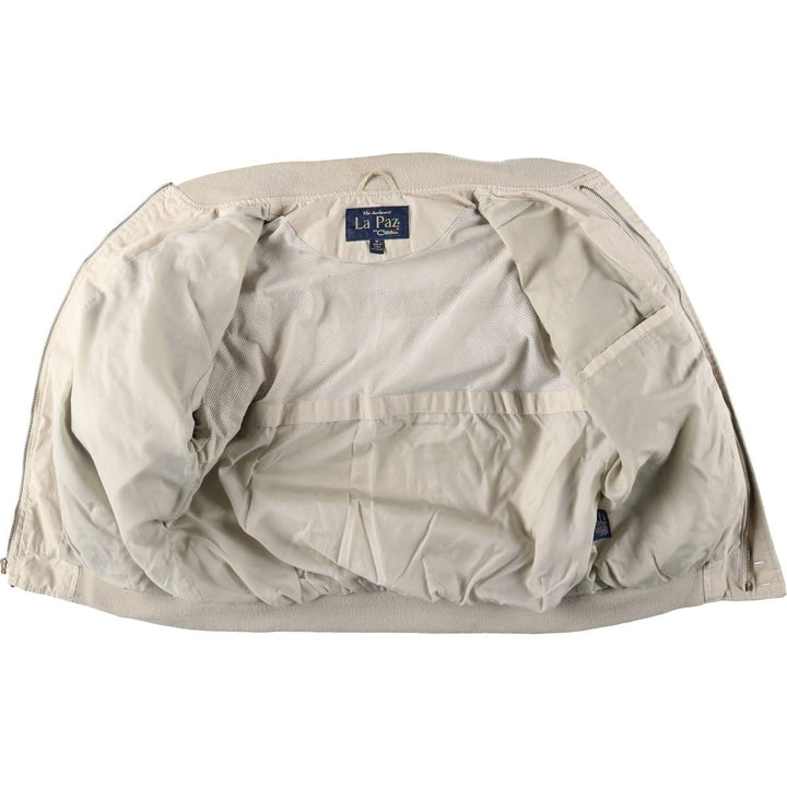 90'S Catalina La Paz Derby Jacket, Cup Shoulder, Men's Size Medium, Vintage cotton Beige type Vintage Second Hand
