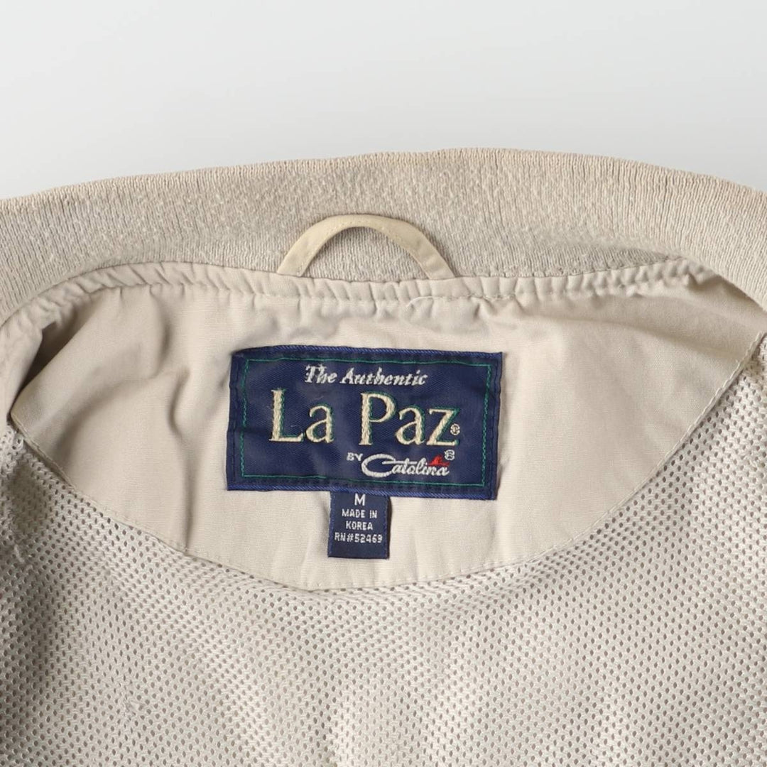 90'S Catalina La Paz Derby Jacket, Cup Shoulder, Men's Size Medium, Vintage cotton Beige type Vintage Second Hand