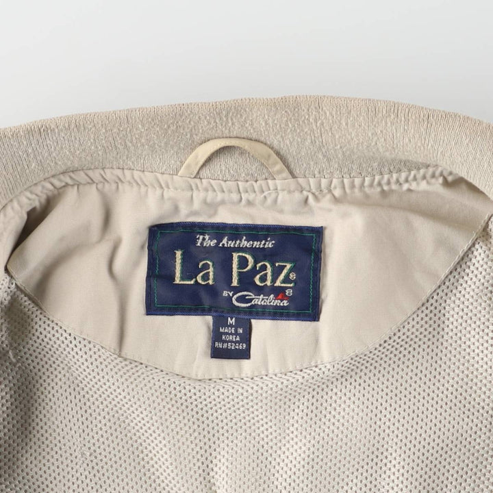 90'S Catalina La Paz Derby Jacket, Cup Shoulder, Men's Size Medium, Vintage cotton Beige type Vintage Second Hand