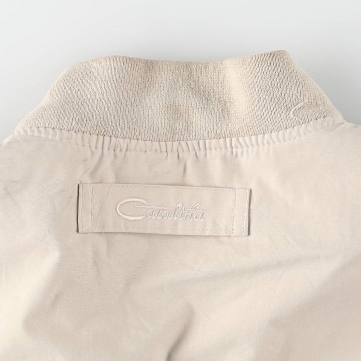 90'S Catalina La Paz Derby Jacket, Cup Shoulder, Men's Size Medium, Vintage cotton Beige type Vintage Second Hand