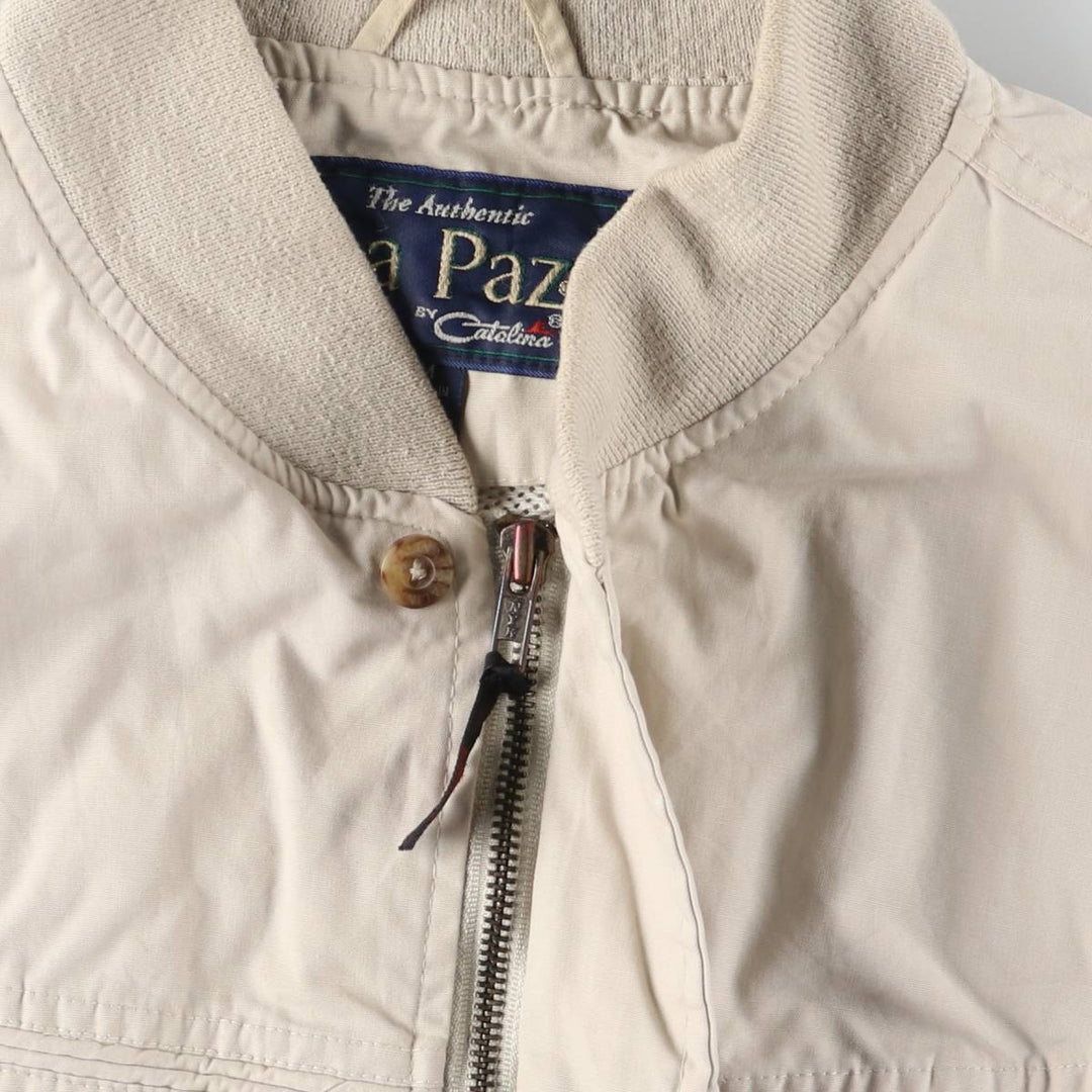 90'S Catalina La Paz Derby Jacket, Cup Shoulder, Men's Size Medium, Vintage cotton Beige type Vintage Second Hand
