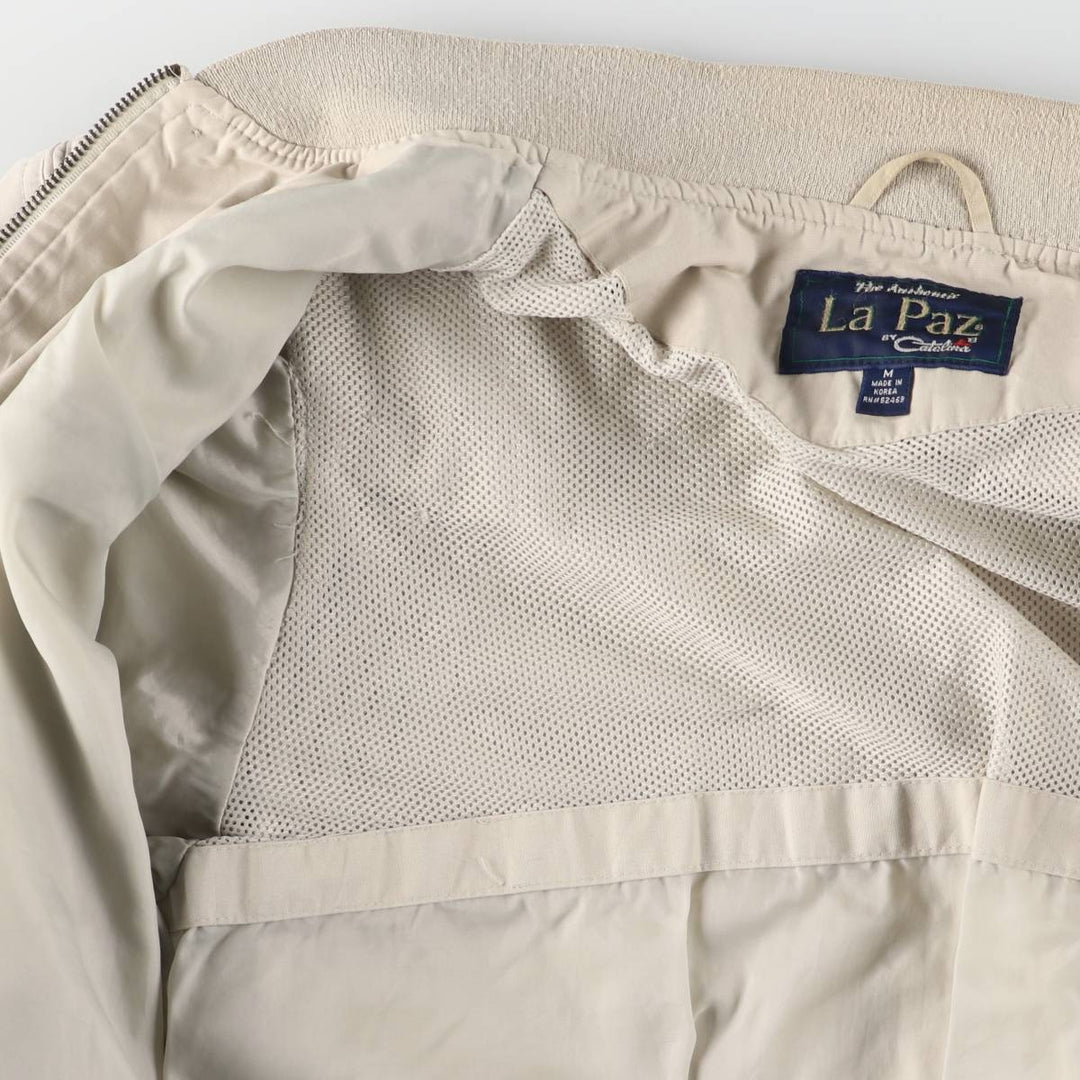 90'S Catalina La Paz Derby Jacket, Cup Shoulder, Men's Size Medium, Vintage cotton Beige type Vintage Second Hand