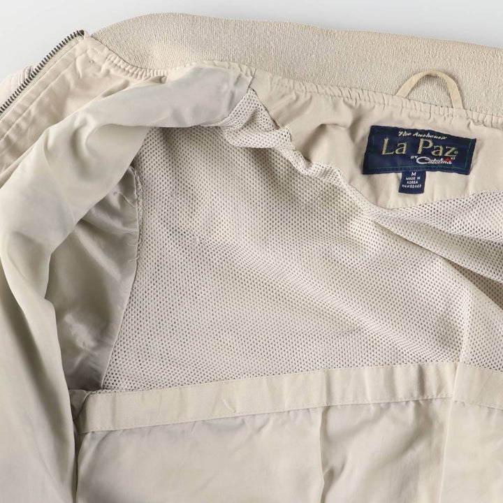 90'S Catalina La Paz Derby Jacket, Cup Shoulder, Men's Size Medium, Vintage cotton Beige type Vintage Second Hand