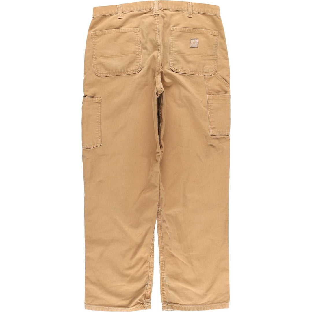 Carhartt Dungaree Fit Duck Work Pants, Men's, W36 equivalent cotton beige type brown Vintage Second Hand