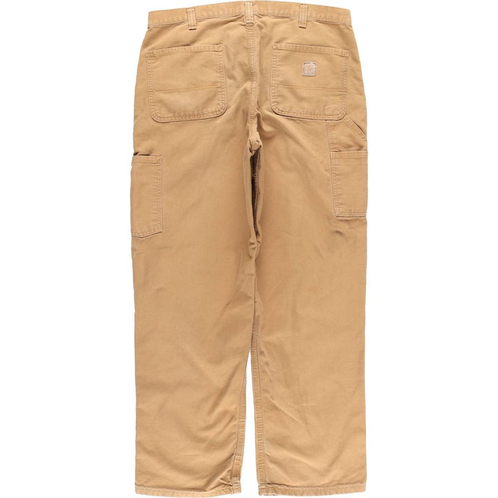 Carhartt Dungaree Fit Duck Work Pants, Men's, W36 equivalent cotton beige type brown Vintage Second Hand