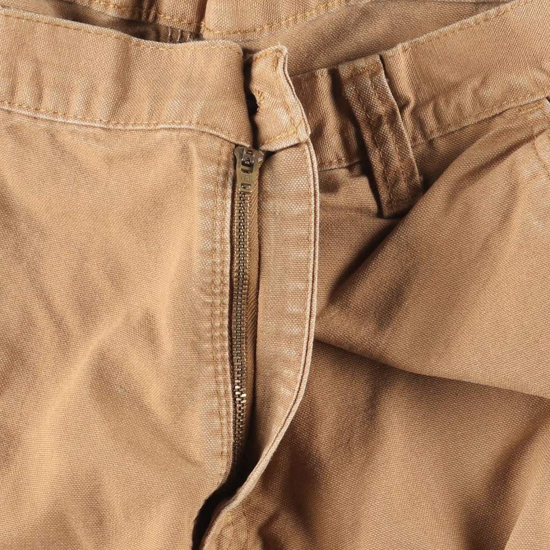 Carhartt Dungaree Fit Duck Work Pants, Men's, W36 equivalent cotton beige type brown Vintage Second Hand