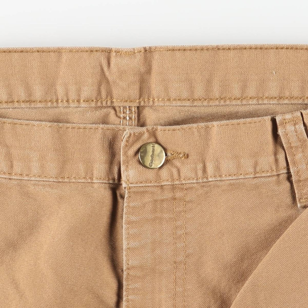 Carhartt Dungaree Fit Duck Work Pants, Men's, W36 equivalent cotton beige type brown Vintage Second Hand