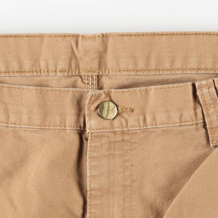 Carhartt Dungaree Fit Duck Work Pants, Men's, W36 equivalent cotton beige type brown Vintage Second Hand