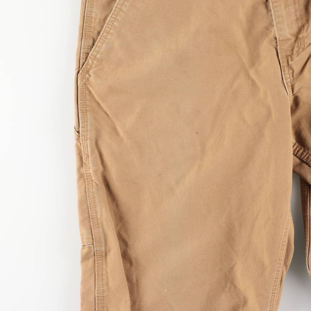 Carhartt Dungaree Fit Duck Work Pants, Men's, W36 equivalent cotton beige type brown Vintage Second Hand