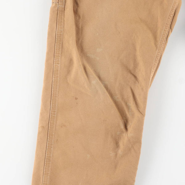 Carhartt Dungaree Fit Duck Work Pants, Men's, W36 equivalent cotton beige type brown Vintage Second Hand