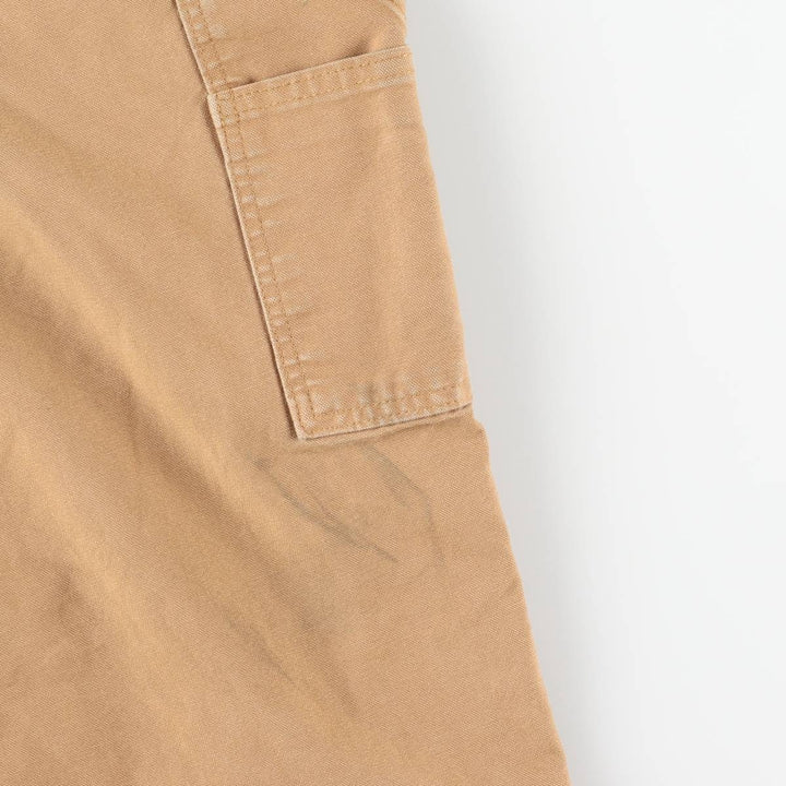 Carhartt Dungaree Fit Duck Work Pants, Men's, W36 equivalent cotton beige type brown Vintage Second Hand