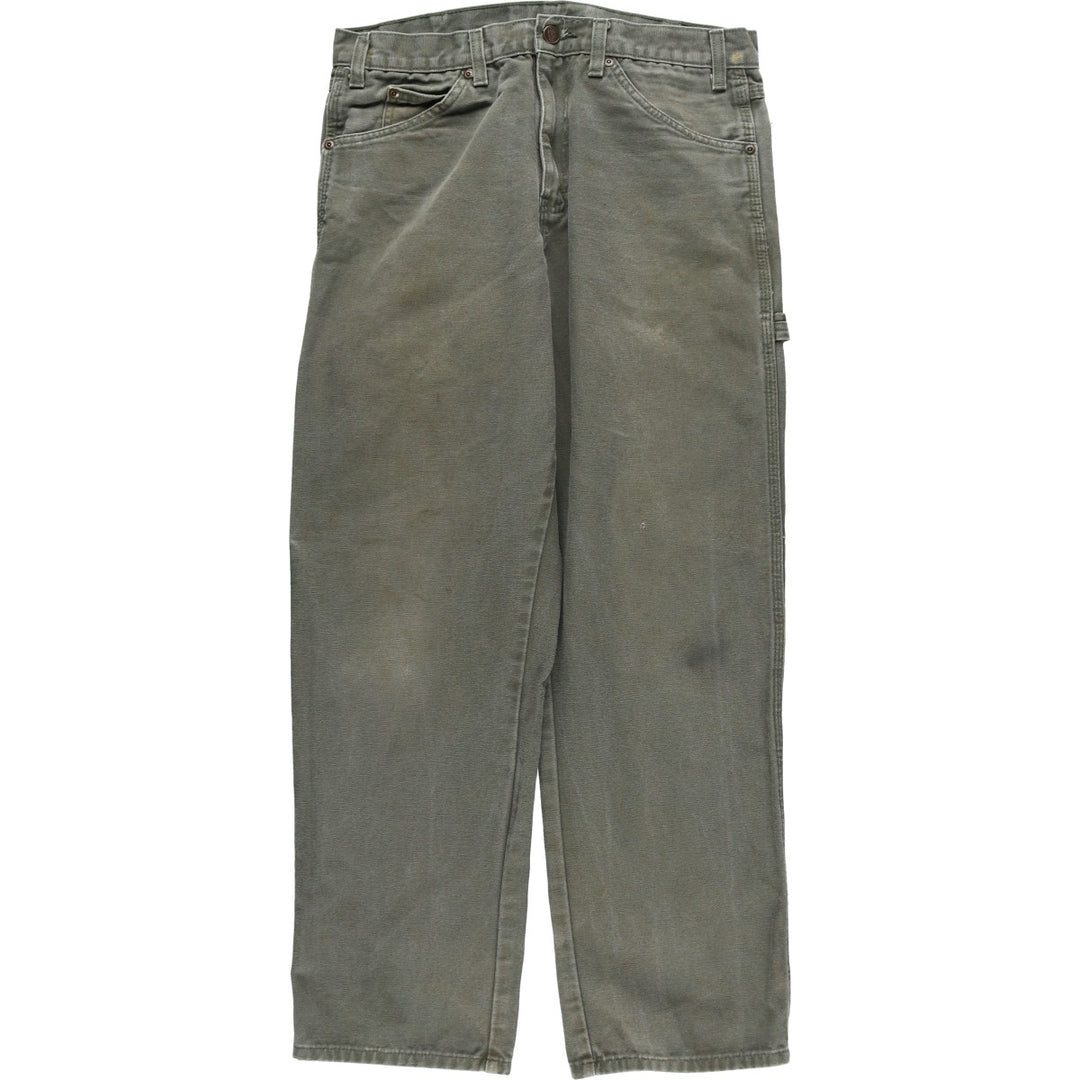 Dickies Duck Painter Pants Men's W32 equivalent cotton Khaki type Vintage Second Hand