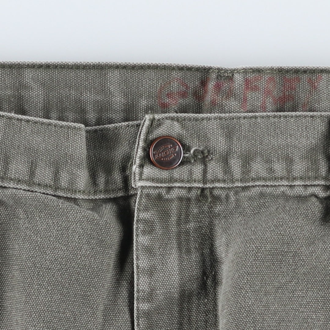 Dickies Duck Painter Pants Men's W37 unclear Khaki type sage green Vintage Second Hand