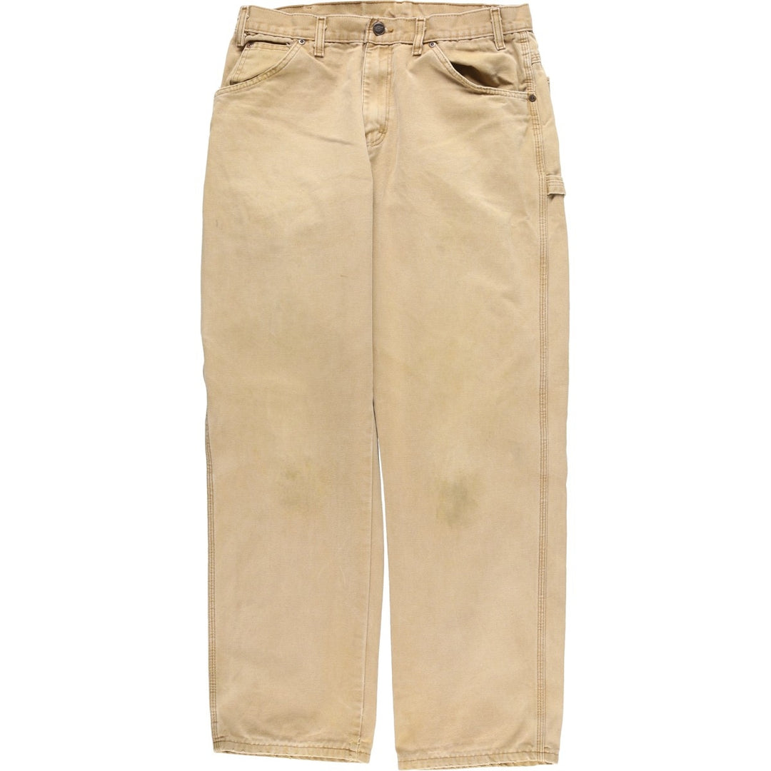 Dickies Duck Painter Pants Men's W33 equivalent cotton Beige type Vintage Second Hand