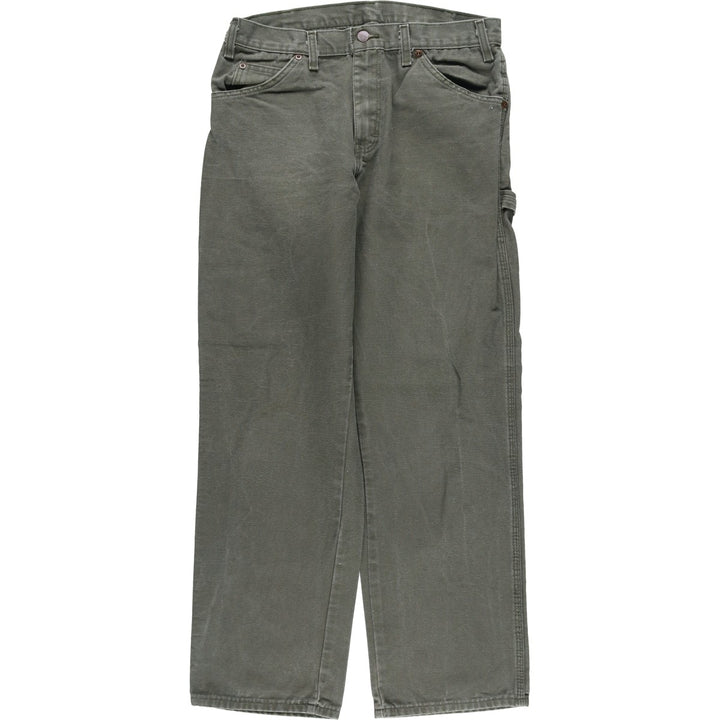 Dickies Duck Painter Pants Men's W32 equivalent cotton Khaki type Vintage Second Hand
