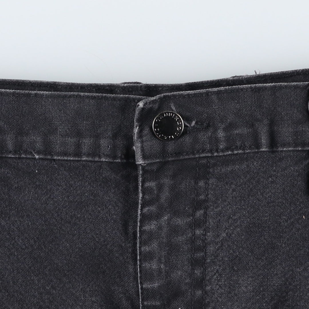 Dickies Duck Painter Pants Men's W34 equivalent cotton black type Vintage Second Hand