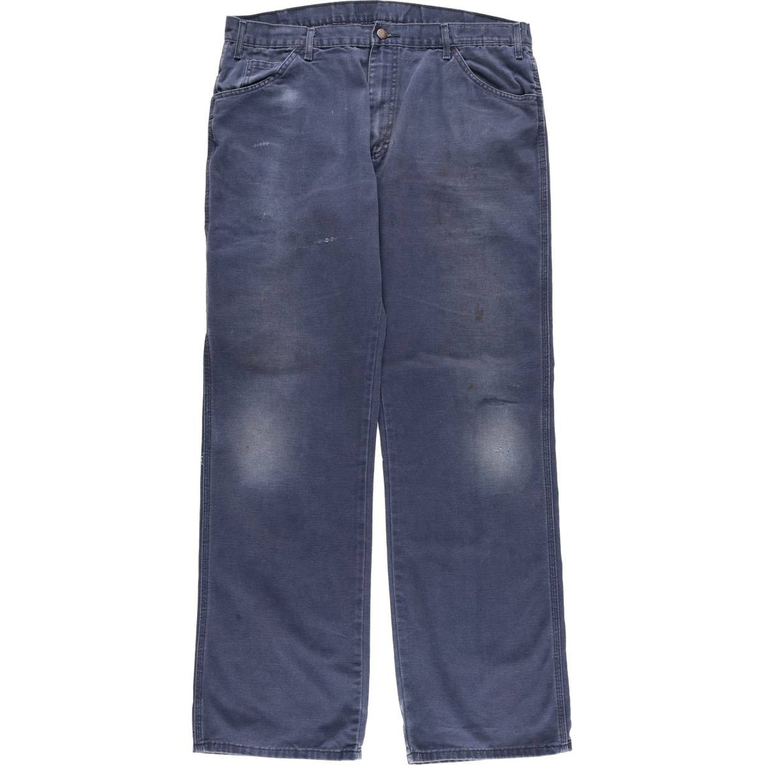 Dickies Duck Work Pants, Men's W39 (approx.) cotton navy blue type Vintage Second Hand