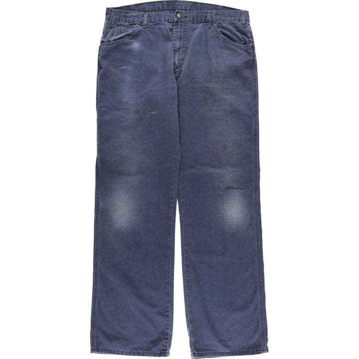 Dickies Duck Work Pants, Men's W39 (approx.) cotton navy blue type Vintage Second Hand