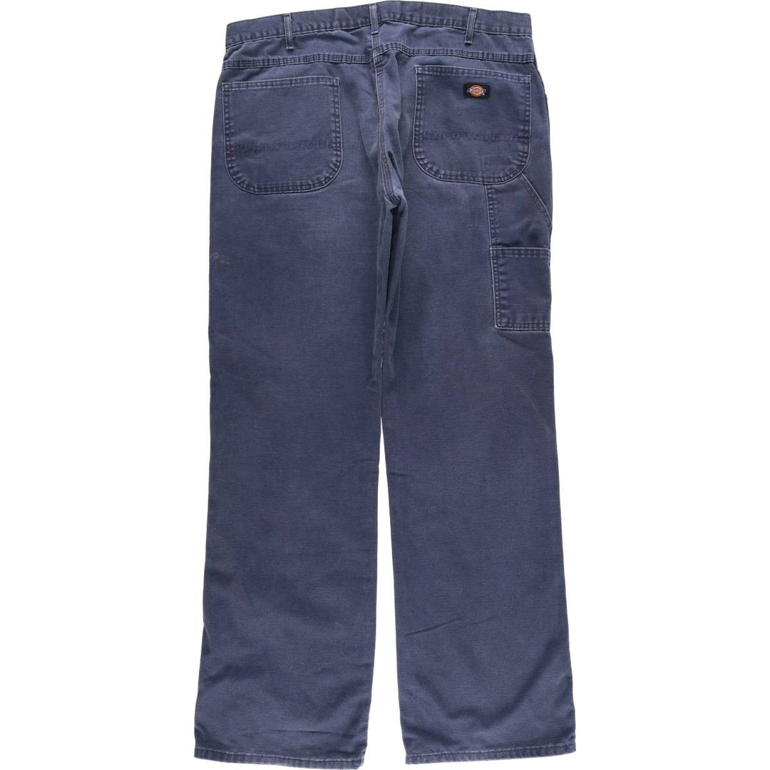 Dickies Duck Work Pants, Men's W39 (approx.) cotton navy blue type Vintage Second Hand