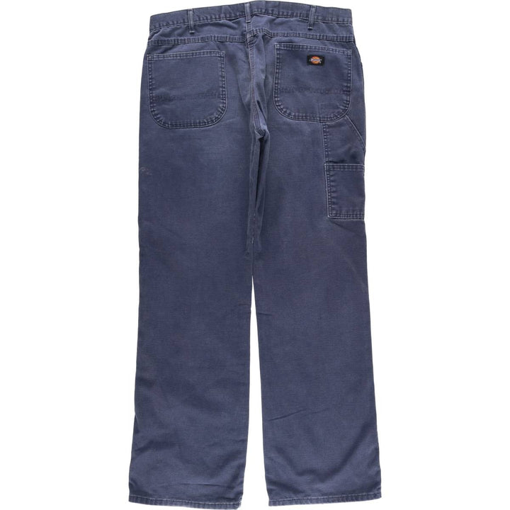 Dickies Duck Work Pants, Men's W39 (approx.) cotton navy blue type Vintage Second Hand