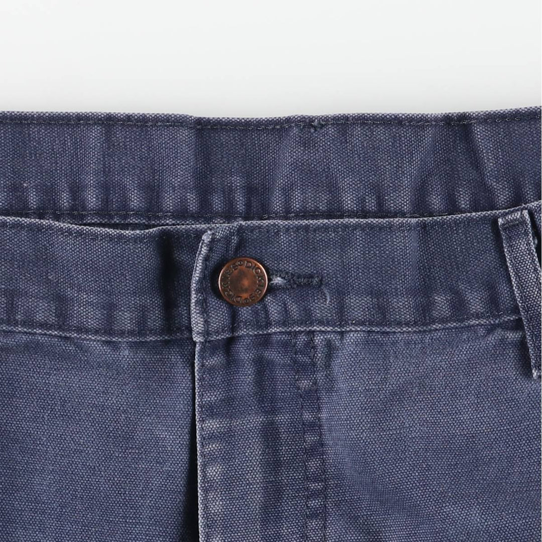 Dickies Duck Work Pants, Men's W39 (approx.) cotton navy blue type Vintage Second Hand