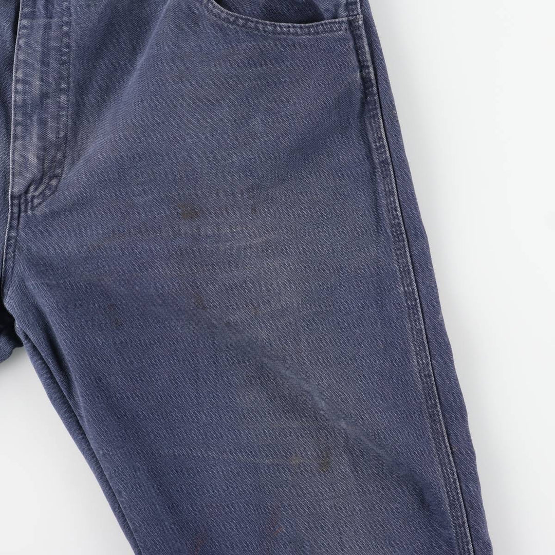 Dickies Duck Work Pants, Men's W39 (approx.) cotton navy blue type Vintage Second Hand