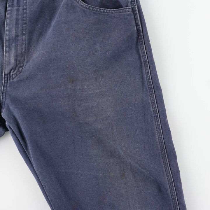 Dickies Duck Work Pants, Men's W39 (approx.) cotton navy blue type Vintage Second Hand
