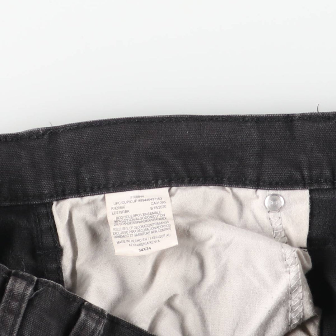 Dickies Duck Work Pants Men's W36 cotton black type Vintage Second Hand