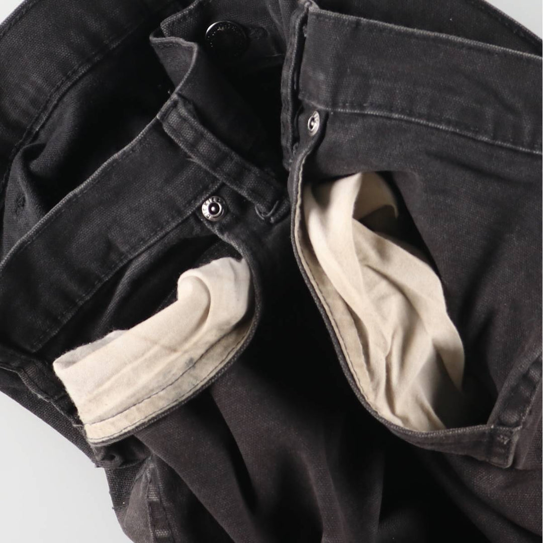 Dickies Duck Work Pants Men's W36 cotton black type Vintage Second Hand