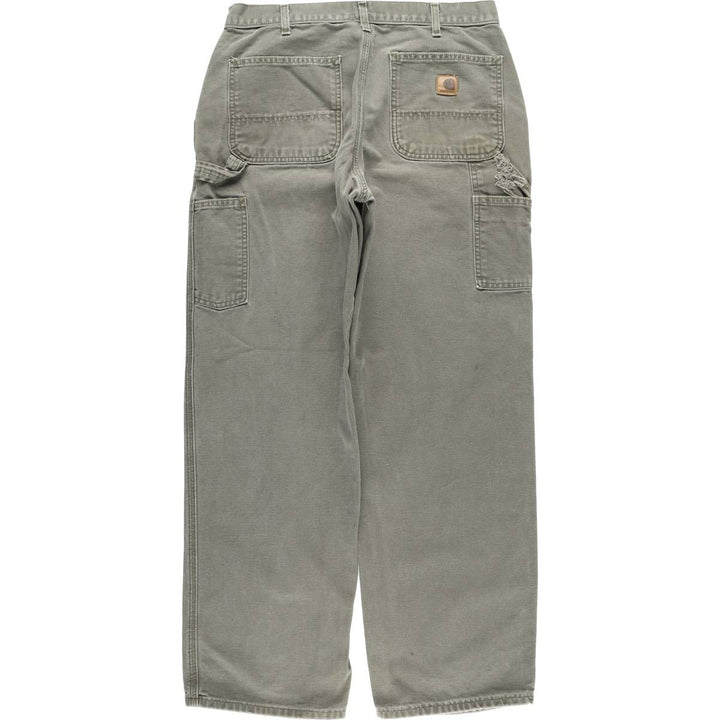 Carhartt Dungaree Fit Duck Painter Pants, Men's, Size W33 cotton Khaki type sage green Vintage Second Hand
