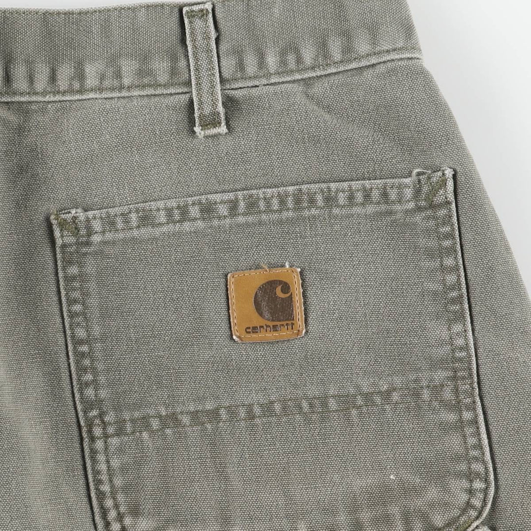 Carhartt Dungaree Fit Duck Painter Pants, Men's, Size W33 cotton Khaki type sage green Vintage Second Hand