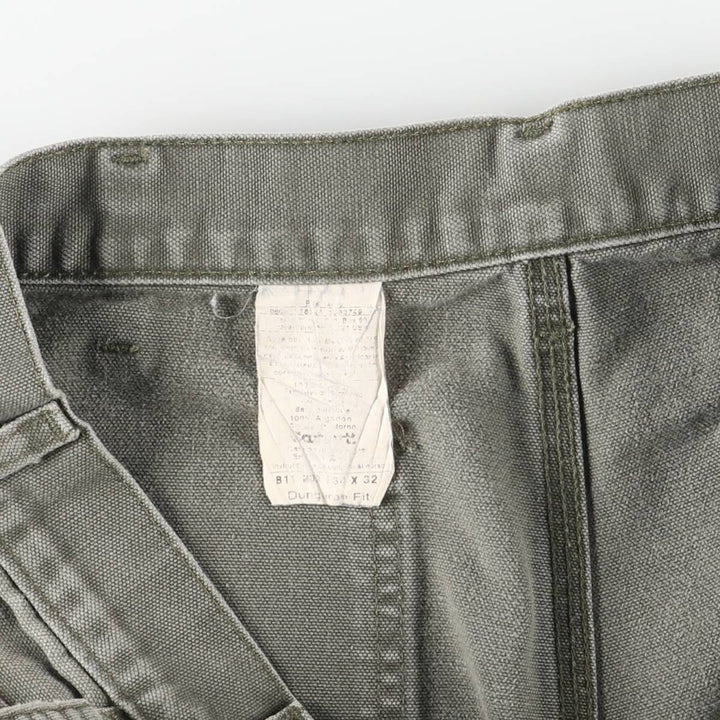 Carhartt Dungaree Fit Duck Painter Pants, Men's, Size W33 cotton Khaki type sage green Vintage Second Hand
