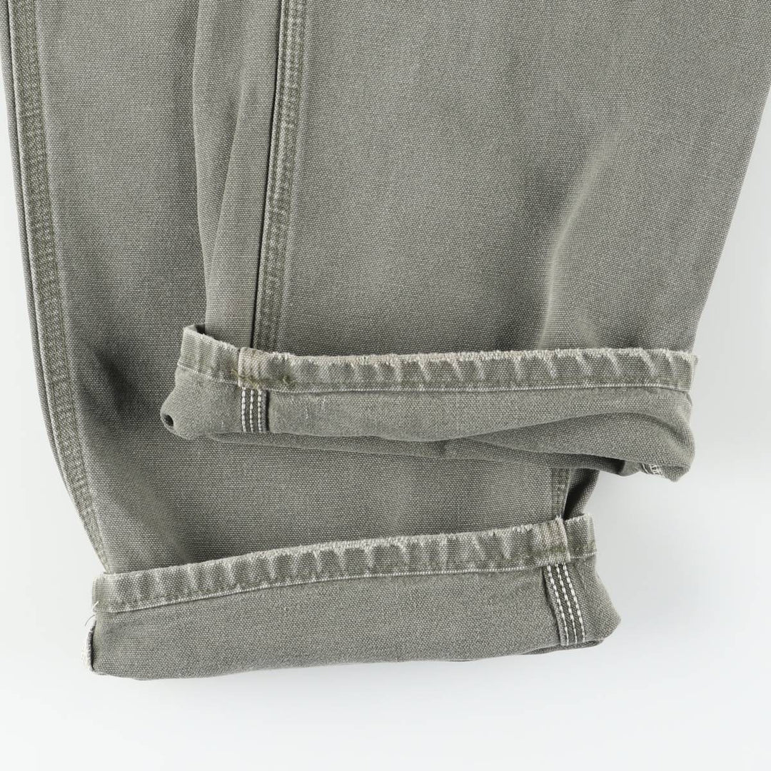 Carhartt Dungaree Fit Duck Painter Pants, Men's, Size W33 cotton Khaki type sage green Vintage Second Hand