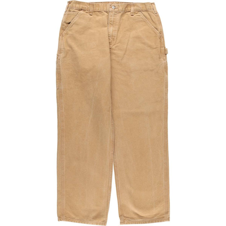 Carhartt Original Dungaree Fit Duck Painter Pants, Men's, W36 equivalent cotton brown type Vintage Second Hand