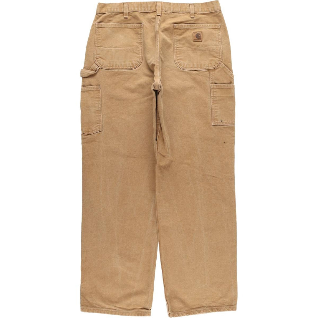 Carhartt Original Dungaree Fit Duck Painter Pants, Men's, W36 equivalent cotton brown type Vintage Second Hand