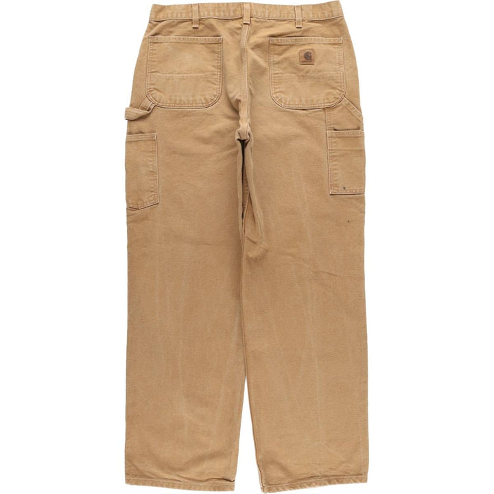 Carhartt Original Dungaree Fit Duck Painter Pants, Men's, W36 equivalent cotton brown type Vintage Second Hand
