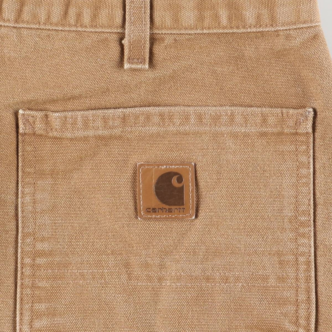 Carhartt Original Dungaree Fit Duck Painter Pants, Men's, W36 equivalent cotton brown type Vintage Second Hand