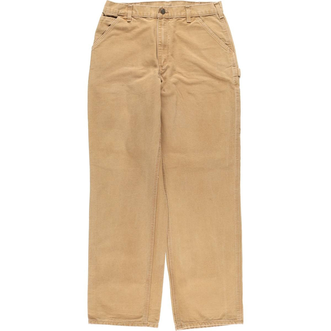 Carhartt Loose Original Fit Duck Painter Pants, Men's, W33 equivalent cotton beige type brown Vintage Second Hand