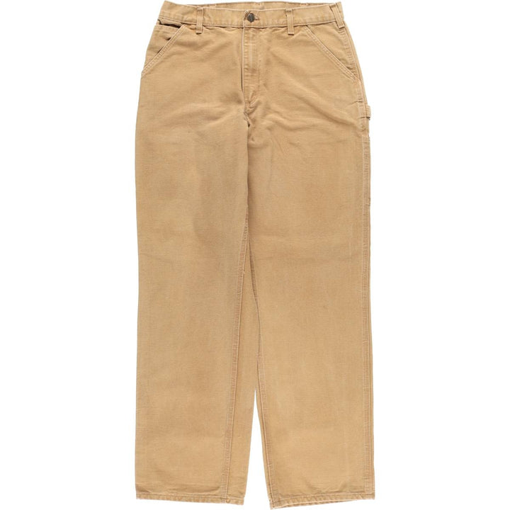 Carhartt Loose Original Fit Duck Painter Pants, Men's, W33 equivalent cotton beige type brown Vintage Second Hand