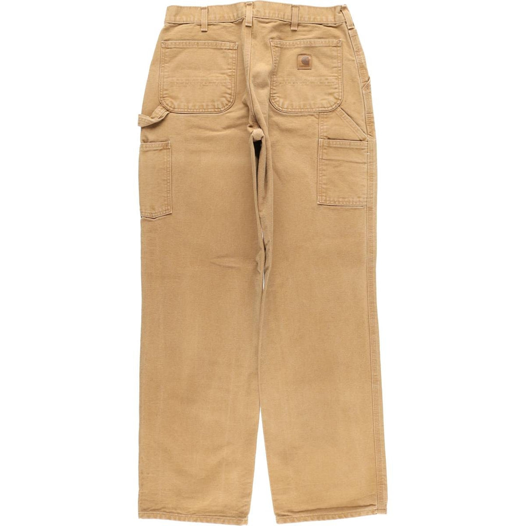 Carhartt Loose Original Fit Duck Painter Pants, Men's, W33 equivalent cotton beige type brown Vintage Second Hand