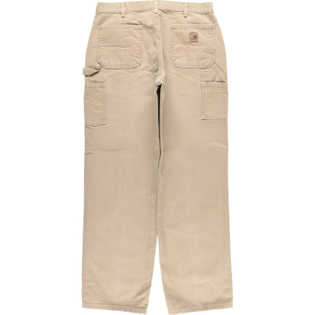 Carhartt Original Dungaree Fit Duck Painter Pants, Men's, W35 equivalent cotton beige type brown Vintage Second Hand