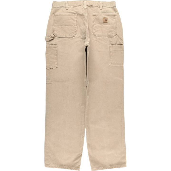 Carhartt Original Dungaree Fit Duck Painter Pants, Men's, W35 equivalent cotton beige type brown Vintage Second Hand