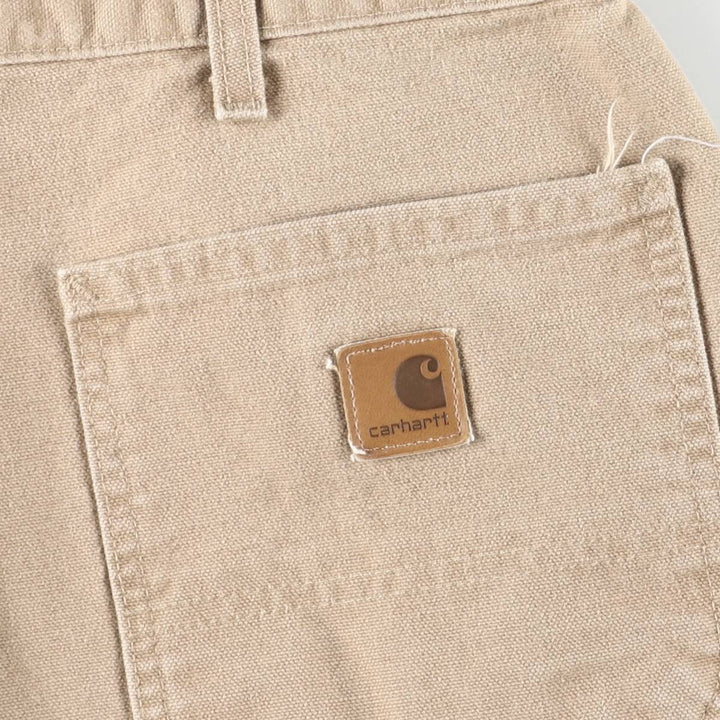 Carhartt Original Dungaree Fit Duck Painter Pants, Men's, W35 equivalent cotton beige type brown Vintage Second Hand
